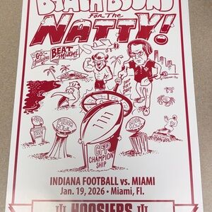 Indiana Jan 19 Indiana University vs. Miami Championship Poster